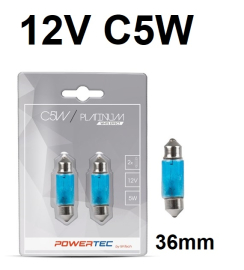 AUTO SIJALICA C5W 36MM 12V 5W PTZPT33-02B BLISTER 2 KOM M-TECH